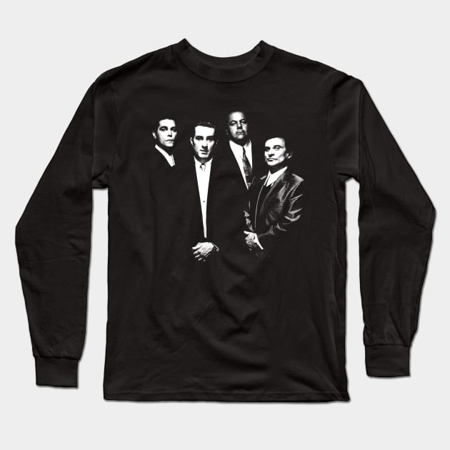 Goodfellas Retro Artwork Long Sleeve T-Shirt by terilittleberids